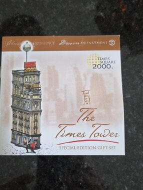The Times Tower Special Edition Gift Set - White & Gold Artwork From Department